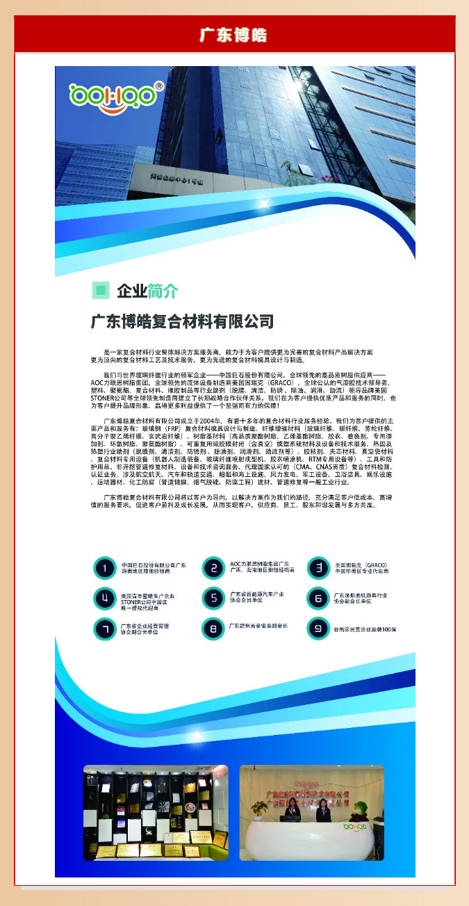 廣東博皓復合材料有限公司介紹、實力
